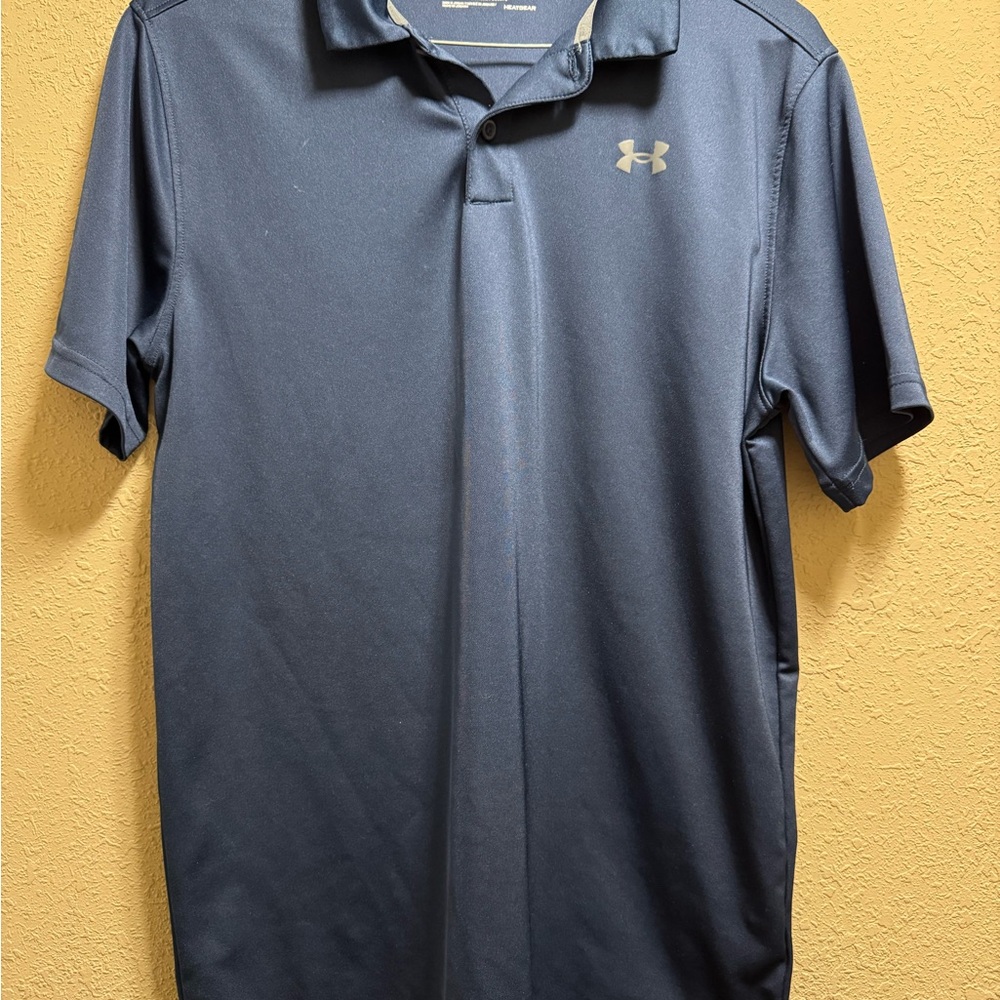 Under Armour boys Dark Blue Polo Shirt